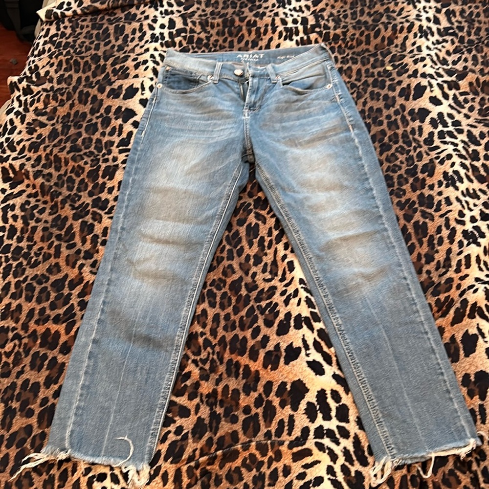 Ariat frayed jeans